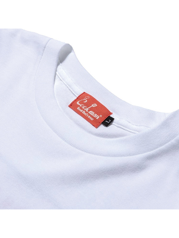 Cookman クックマン Tシャツ LONG SLEEVE TEE Vision Logo - WHITE -