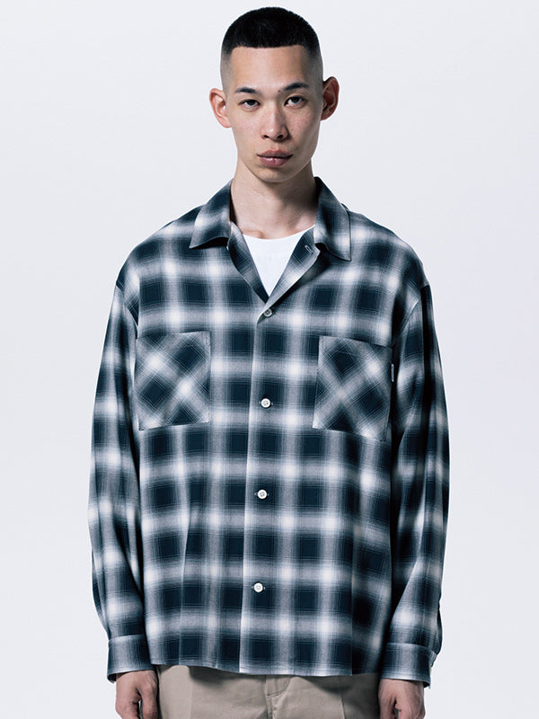 や*し様 Rottweiler ロットワイラー シャツ　ブラック　オンブレ　　k ROTTWEILER ロットワイラー R9 OMBRE CHECK SHIRT - BLACK - – ADONUST