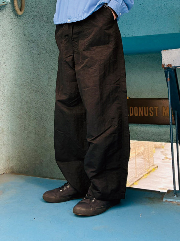 SCARPETTA スカルペッタ EASY NYLON PANTS - BLACK -