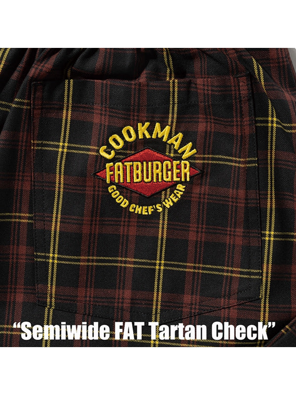 Cookman クックマン シェフパンツ Chef Pants Semiwide FAT Tartan Check