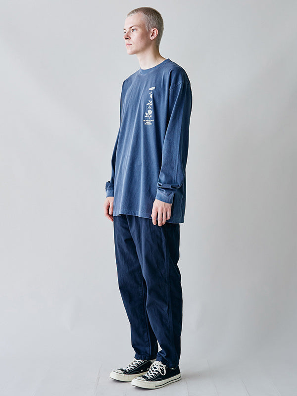 rehacer レアセル Flower Cycle Vintage L/ST-Shirt - NAVY -