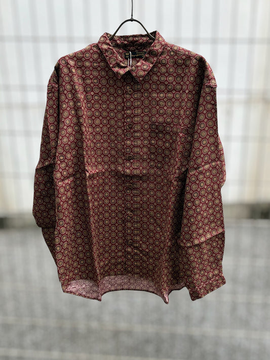 Nasngwam ナスングワム Nasngwam CREST SHIRTS - BURGUNDY -
