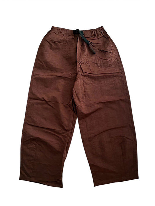 SCARPETTA スカルペッタ EASY NYLON PANTS - BROWN -