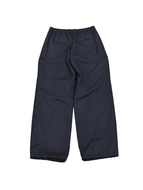 THE JEAN PIERRE ジャン・ピエール 2 BETA 3 Tuck Nylon Trouser -  CHARCOAL -