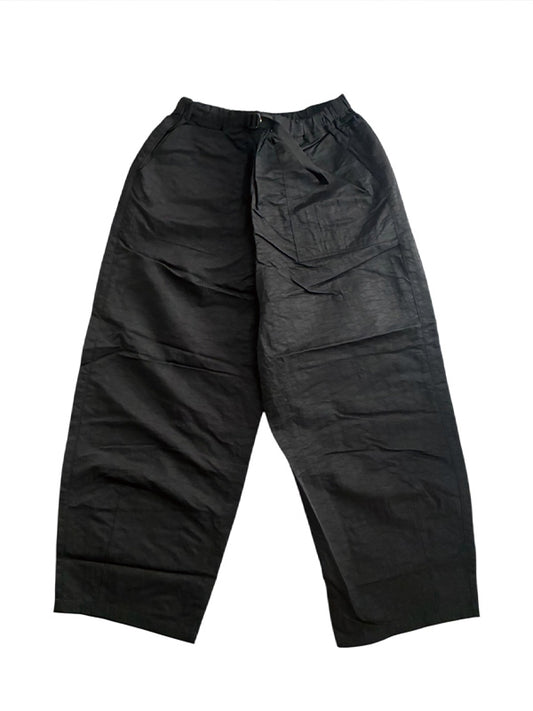 SCARPETTA スカルペッタ EASY NYLON PANTS - BLACK -