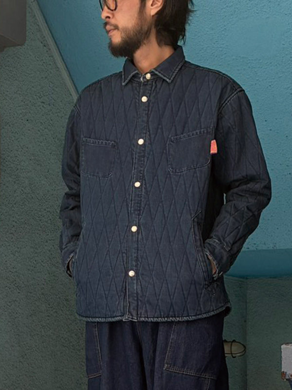 NATAL DESIGN ネイタル デザイン QUILT SHIRTS DIAMOND - DENIM -