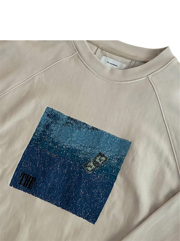 THE JEAN PIERRE ジャン・ピエール THE EMB Sweat Shirt(PHOTO) - ECRU -