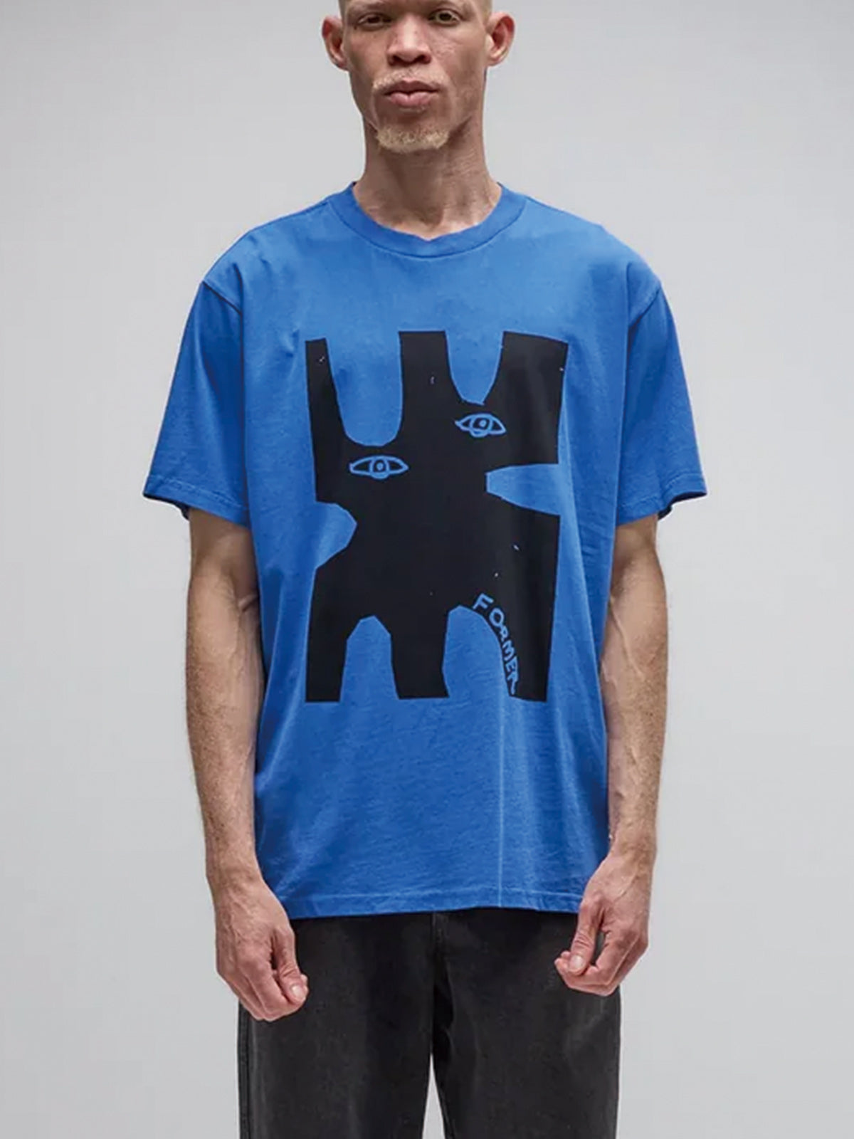 FORMER フォーマー ENIGMA T-SHIRT - WASHED COBALT -