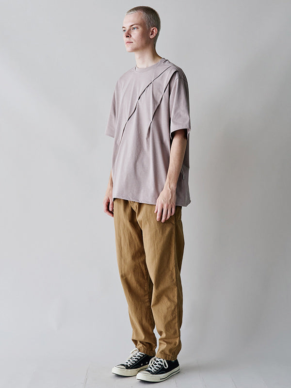 rehacer レアセル Side Pocket Tapered Washed Pants - BEIGE -