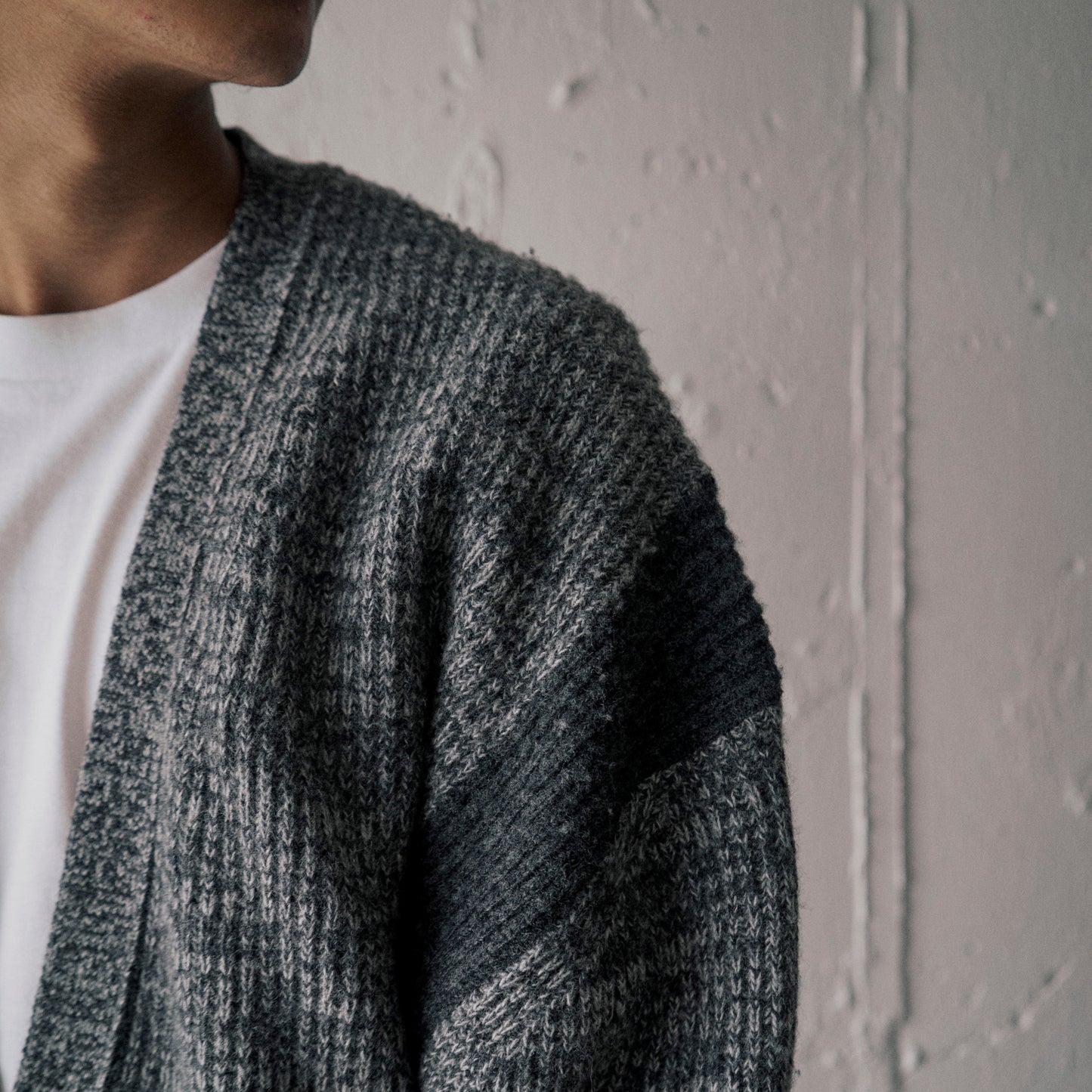 [RENEWAL MORE SALE] AS STANDARD x MAKE YARN LINE Knit Cardigan