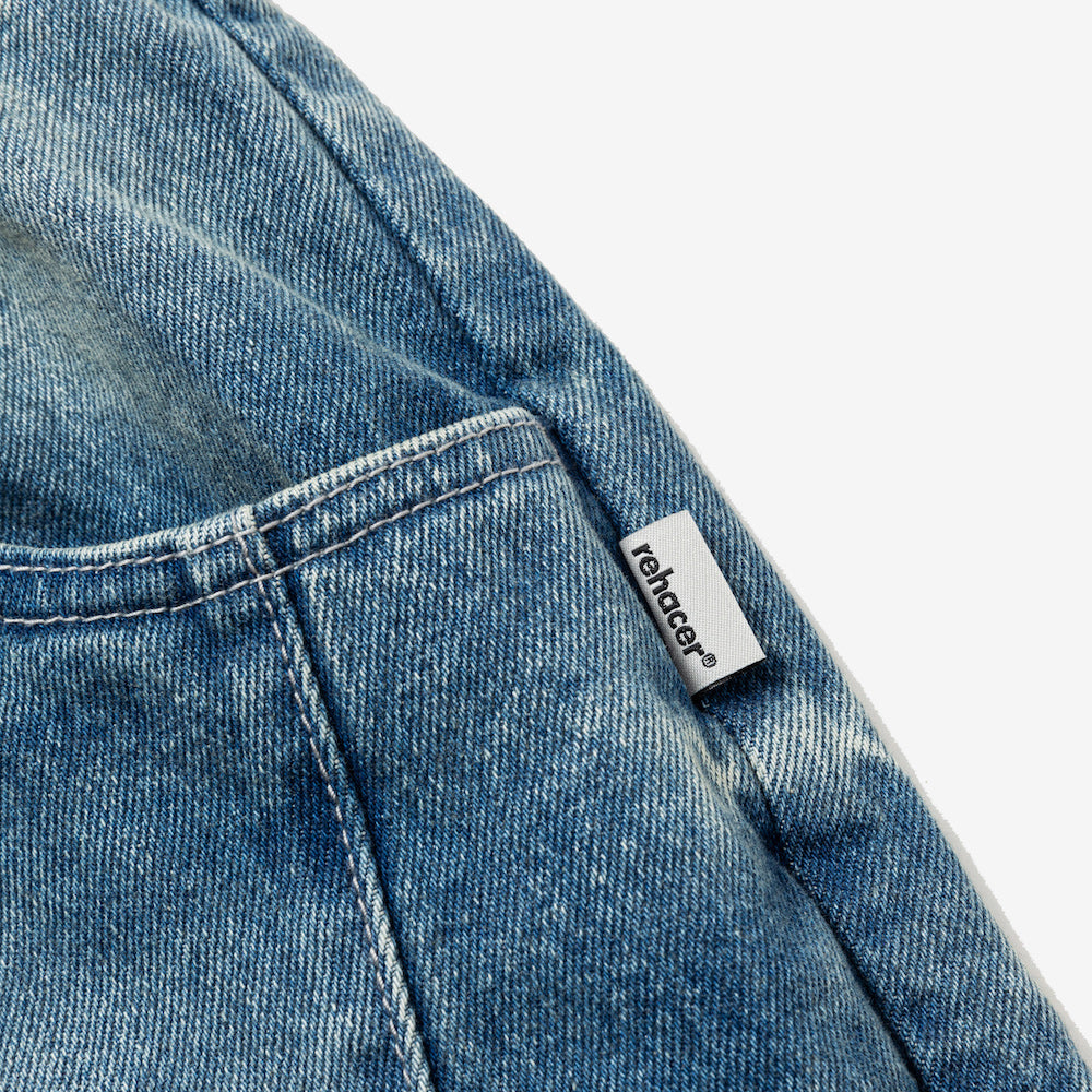 rehacer レアセル Vintage Wash Relaxed Denim