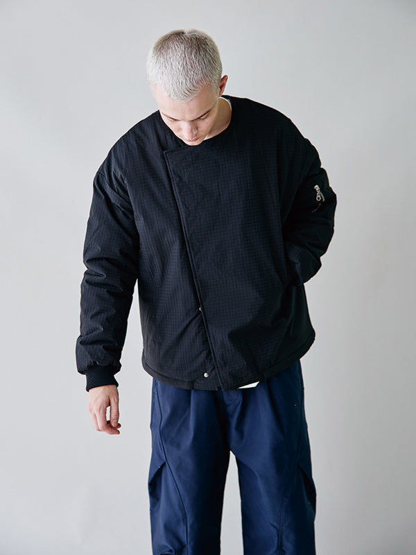 rehacer レアセル Tactical Collarless Jacket - NAVY -