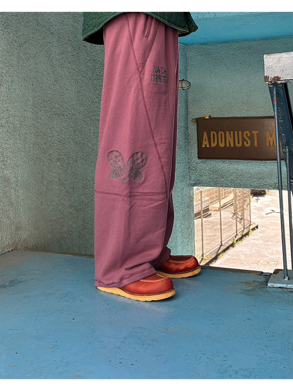 NATAL DESIGN ネイタルデザイン CURVY SWEATPANTS 3D  -M PURPLE-