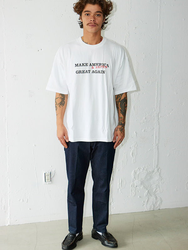 AS STANDARD X SCREEN STARS アズスタンダードxスクリーンスターズ　MAKE AMERICA & JAPAN GREAT AGAIN TEE