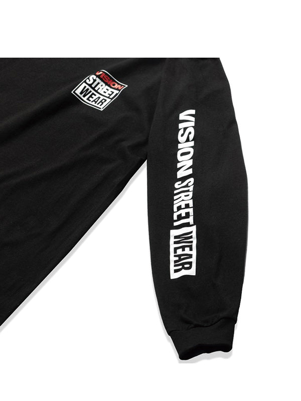 Cookman クックマン Tシャツ LONG SLEEVE TEE Vision Logo - BLACK -