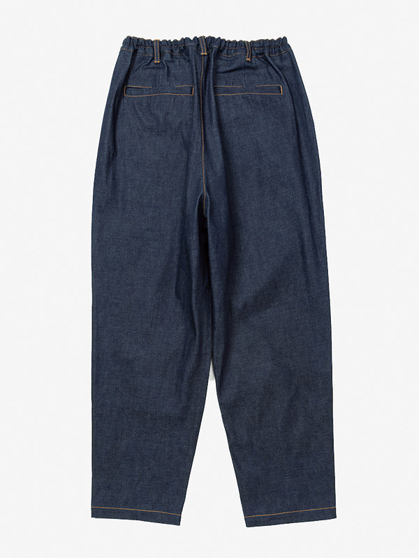 rehacer レアセル Pleat Denim Trousers