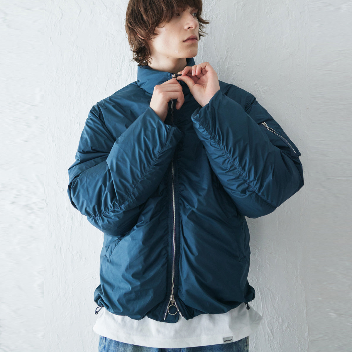 rehacer レアセル Volume MA-1 Down Jacket - GREEN -