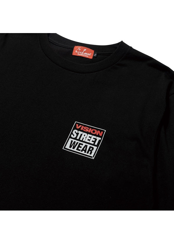 Cookman クックマン Tシャツ LONG SLEEVE TEE Vision Logo - BLACK -
