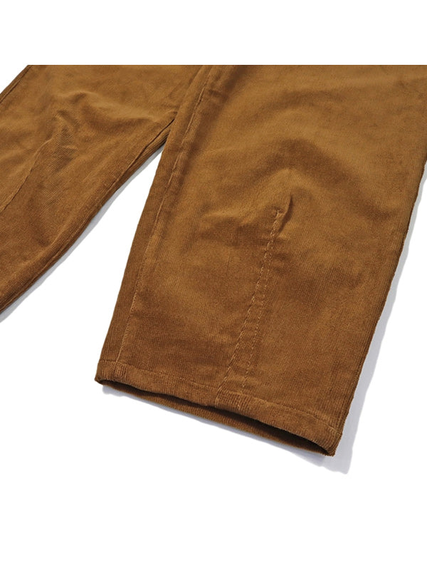 Cookman クックマン ハーベストパンツ Harvest Pants Cropped High Wale Corduroy - DARK BROWN -