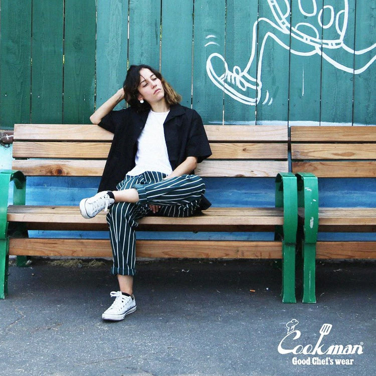 Cookman クックマン シェフパンツ Chef Pants Stripe - DARK GREEN -