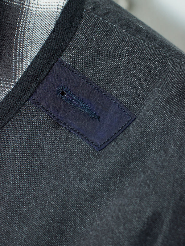 【WINTER SALE】AS STANDARD x SCARPETTA アズ スタンダード x スカルペッタ DENIM ARMY LINER COAT - BLACK -