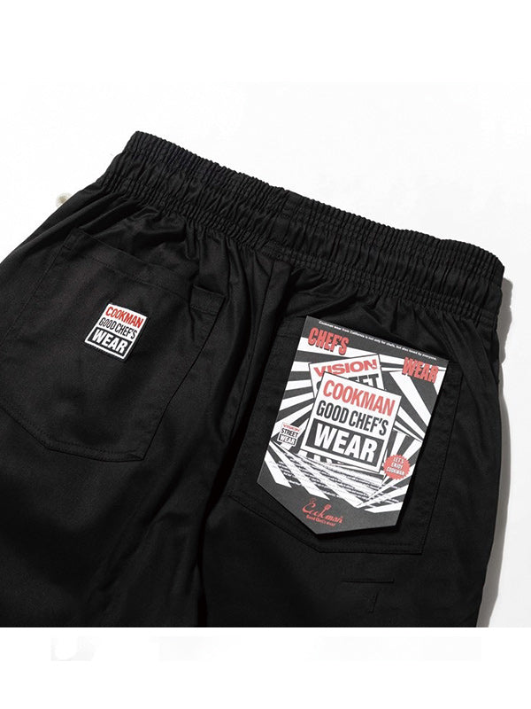 Cookman クックマン シェフパンツ Chef Pants Vision Logo - BLACK -