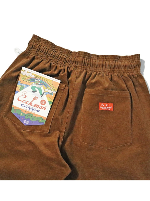 Cookman クックマン ハーベストパンツ Harvest Pants Cropped High Wale Corduroy - DARK BROWN -