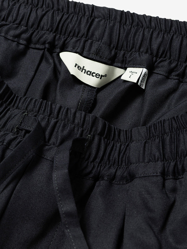 rehacer レアセル Balloon Easy Wide Pants - BLACK -