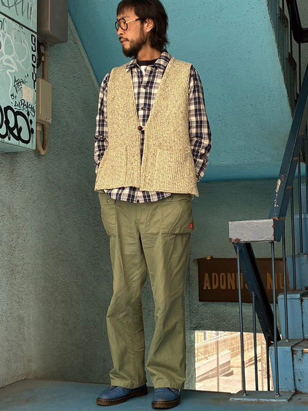 Nasngwan ナスングワム Nasngwam GRAIN VEST- BEIGE-