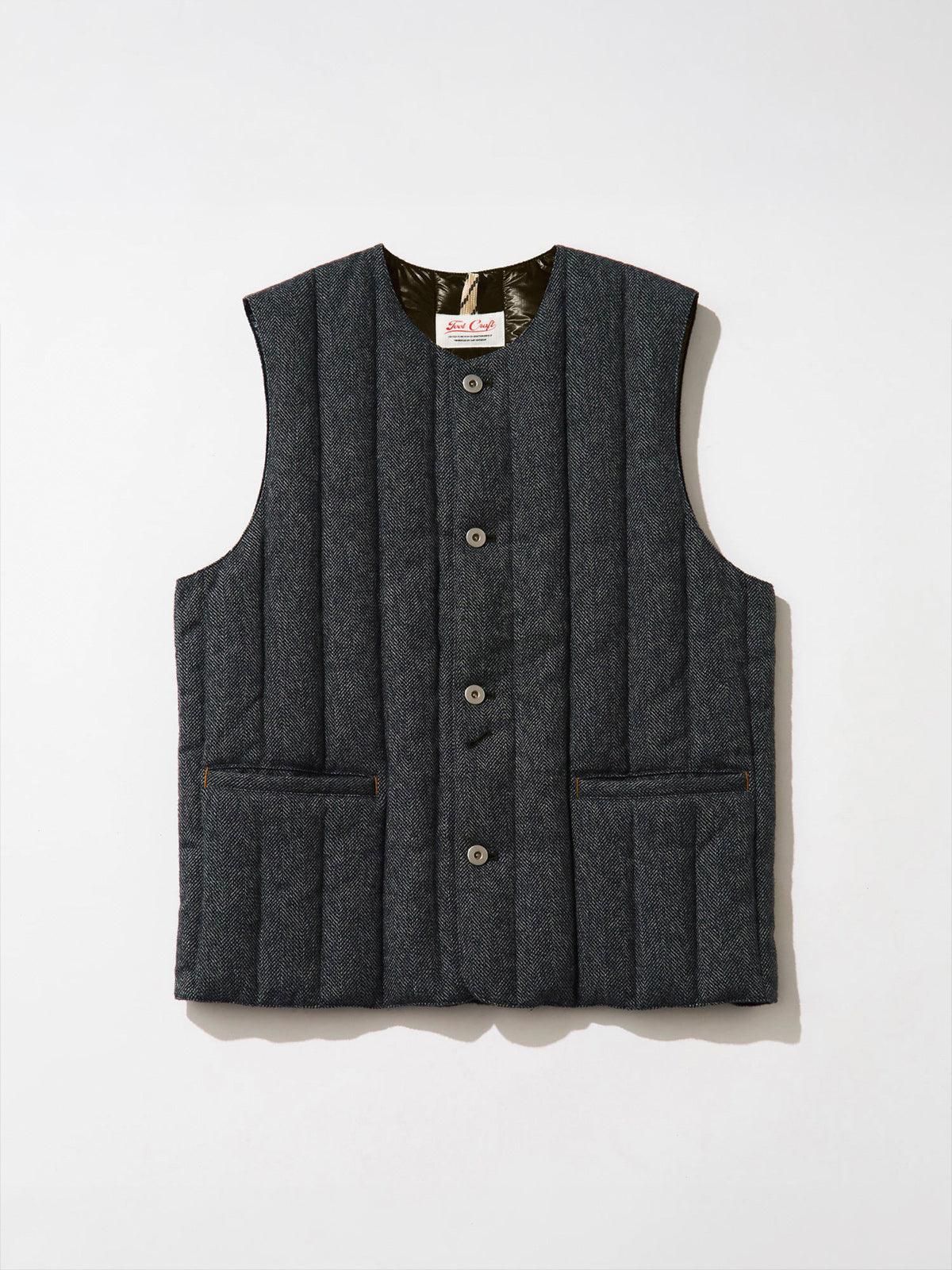 tool craft ツールクラフト DOWN MIDDLER GILET - TWEED -