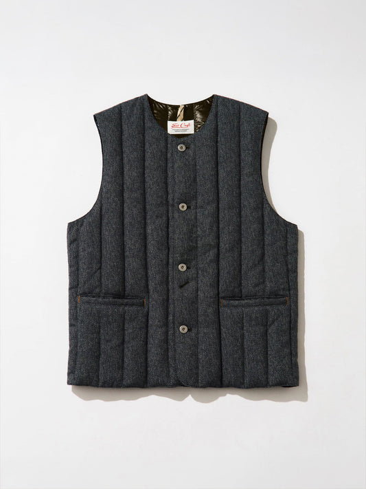 Tool Craft ツールクラフト DOWN MIDDLER GILET - TWEED -