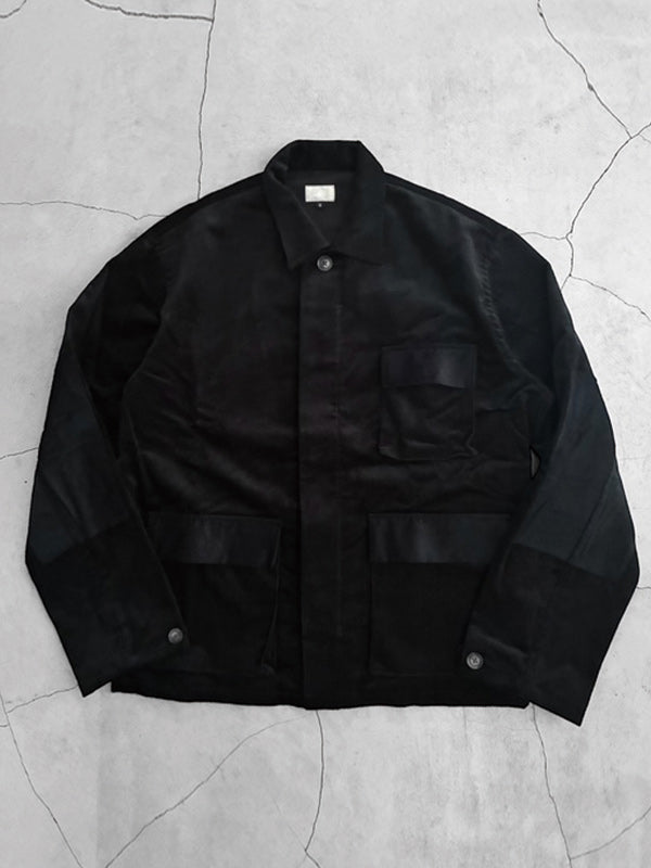 【雑誌 GO OUT3月号掲載】【WINTER SALE】ALLS オールズ CORDUROY JACKET - BLACK -