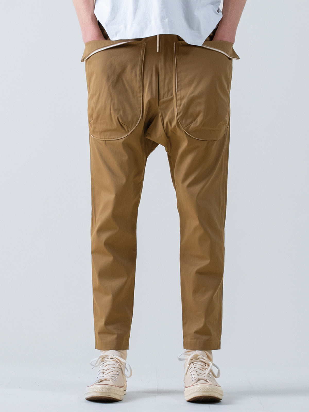rehacer レアセル Envelope Sarouel Pants - BEIGE -