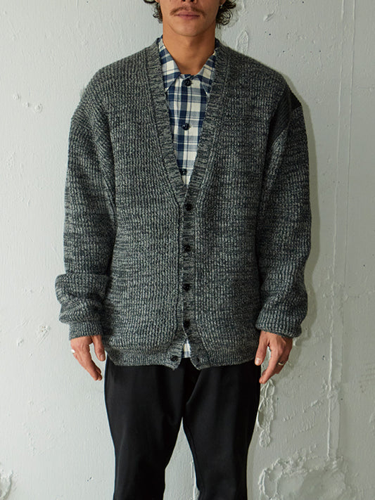 AS STANDARD x MAKE YARN LINE Knit Cardigan - GRAY -
