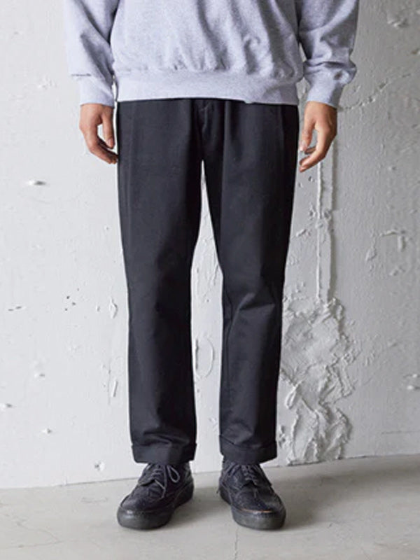 AS STANDARD アズスタンダード CHINO PANTS - BLACK -