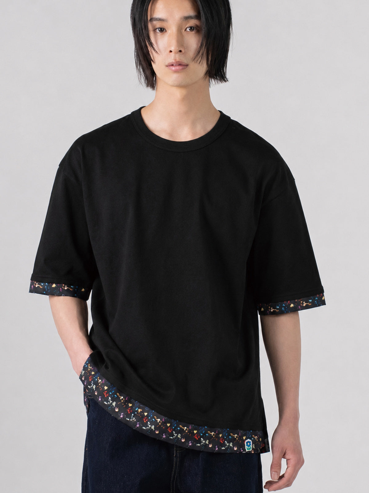 rehacer レアセル Botanical Layered Wide CS - BLACK -