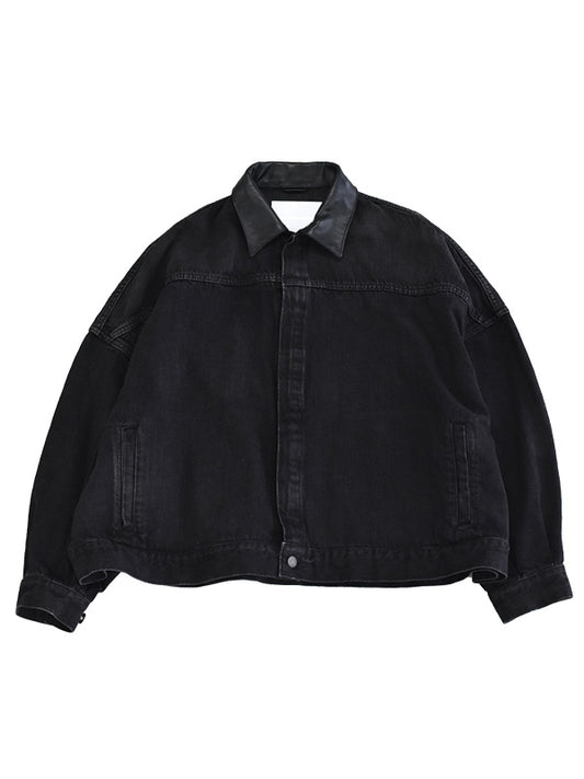 THE JEAN PIERRE ジャン・ピエール 11XL Trucker Jacket - FADE BLACK -