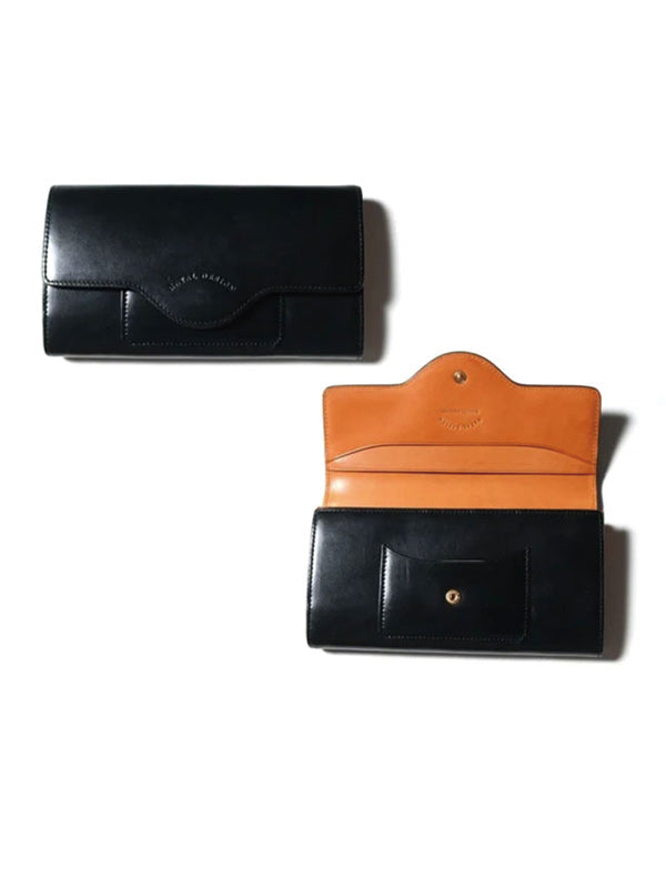 NATAL DESIGN ネイタルデザイン CABALLERO WALLET LONG３ - BLACK x CAMEL -