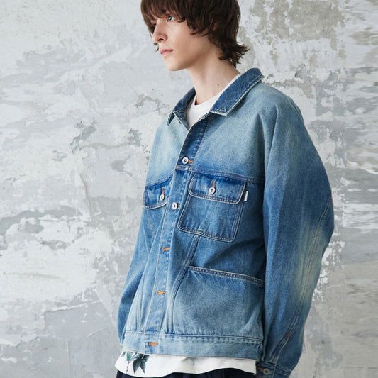 rehacer レアセル Retro Work Denim Jacket