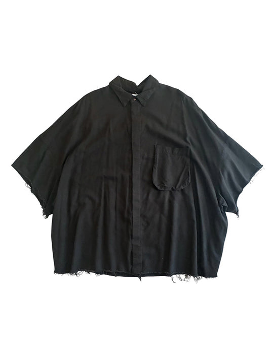 THE JEAN PIERRE ジャン・ピエール Signature 11XL SS Shirt RAYON  - FADE BLACK -