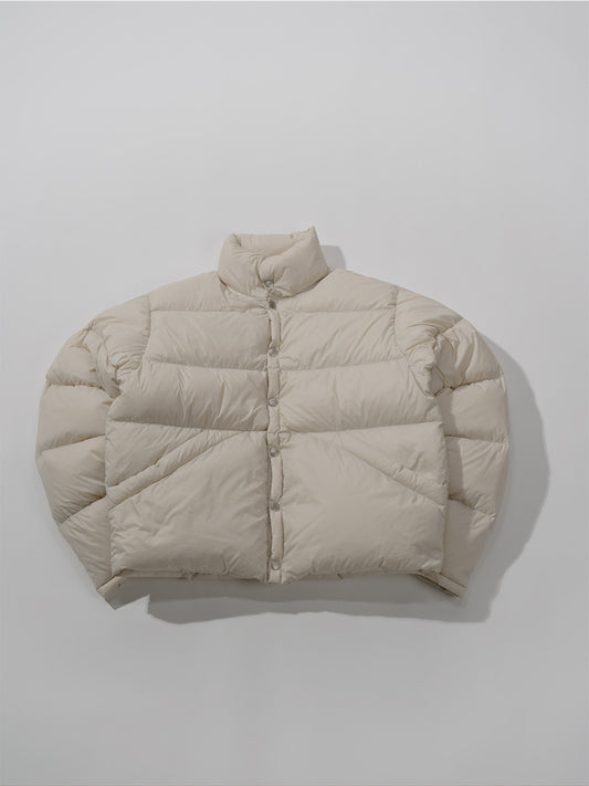 GERRY ジェリー Button up Artic 70 Down Jacket - BEIGE GRAY -