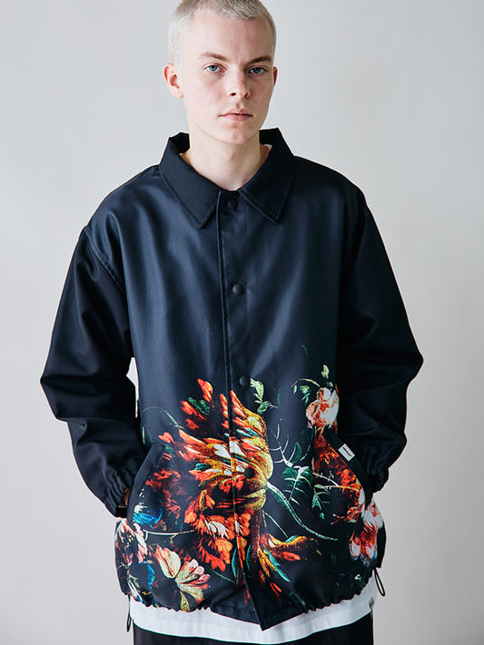 rehacer レアセル Botanical Coach Jacket - BLACK -
