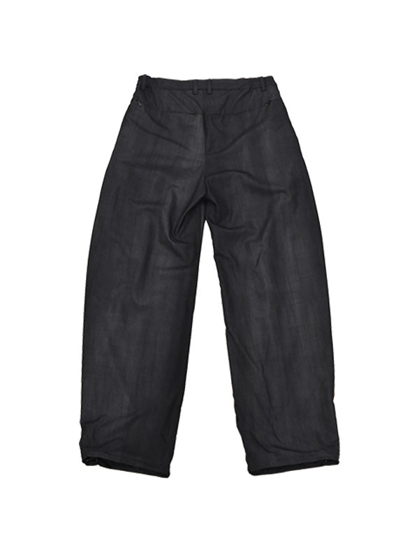 THE JEAN PIERRE ジャン・ピエール Urban Wool Low 3 Tuck Trouser  -INK  BLACK -