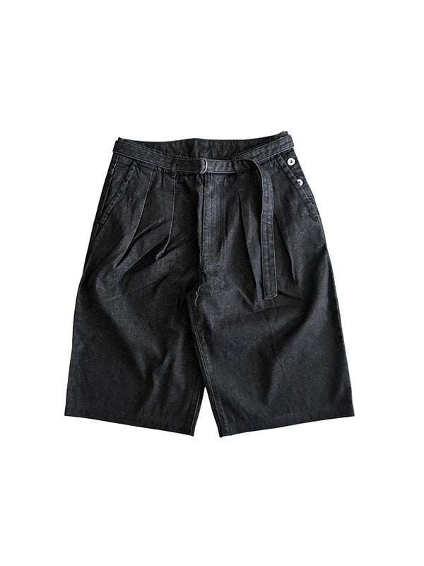 SCARPETTA スカルペッタ 2 TACK DENIM SHORT PANTS - BLACK -