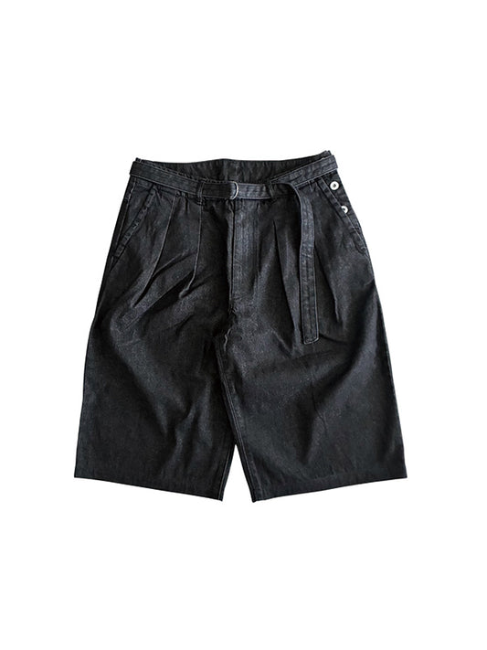 SCARPETTA スカルペッタ 2 TACK DENIM SHORT PANTS - BLACK -