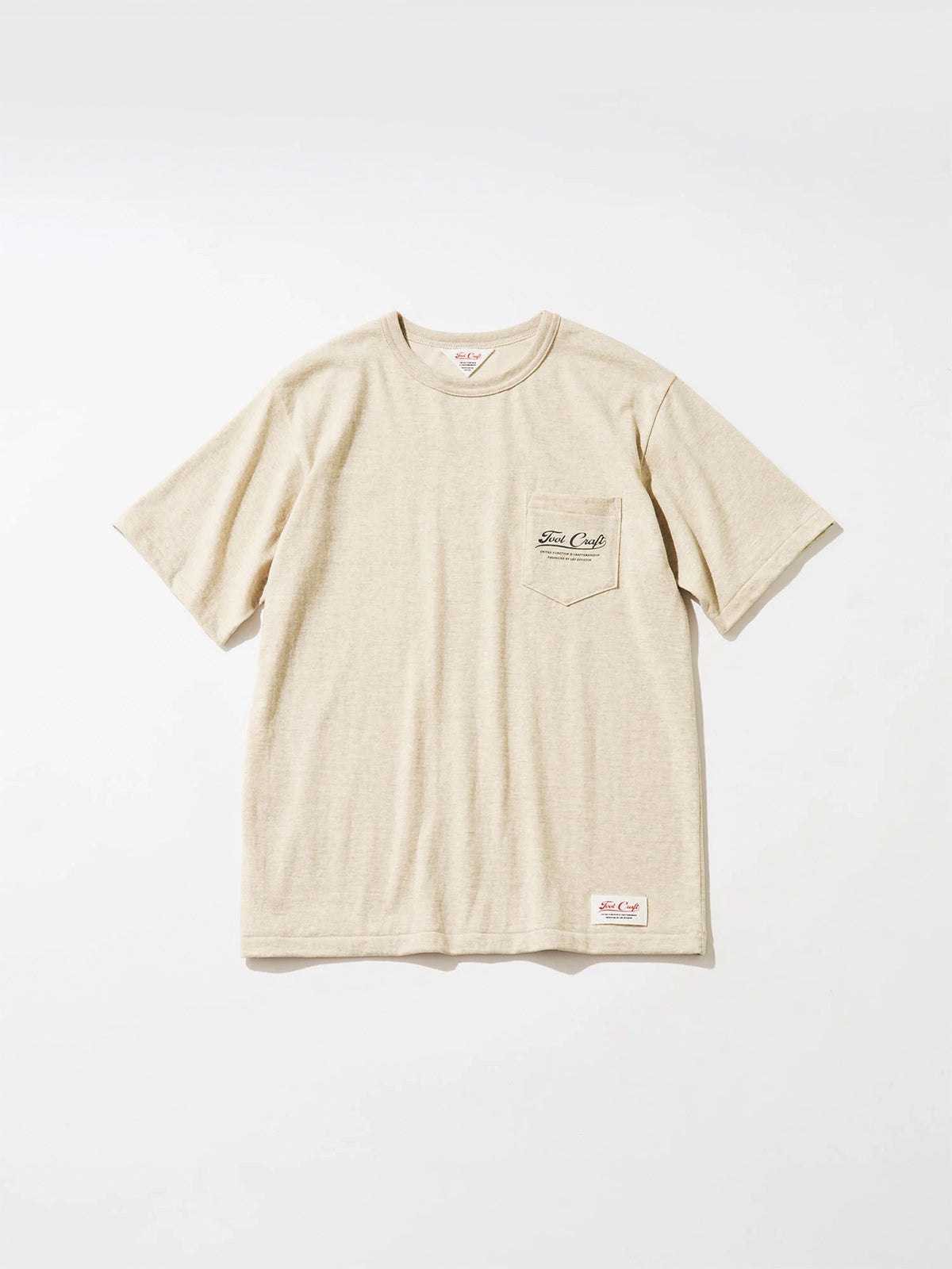tool craft ツールクラフト LOGO T-SHIRTS - OATMEAL -