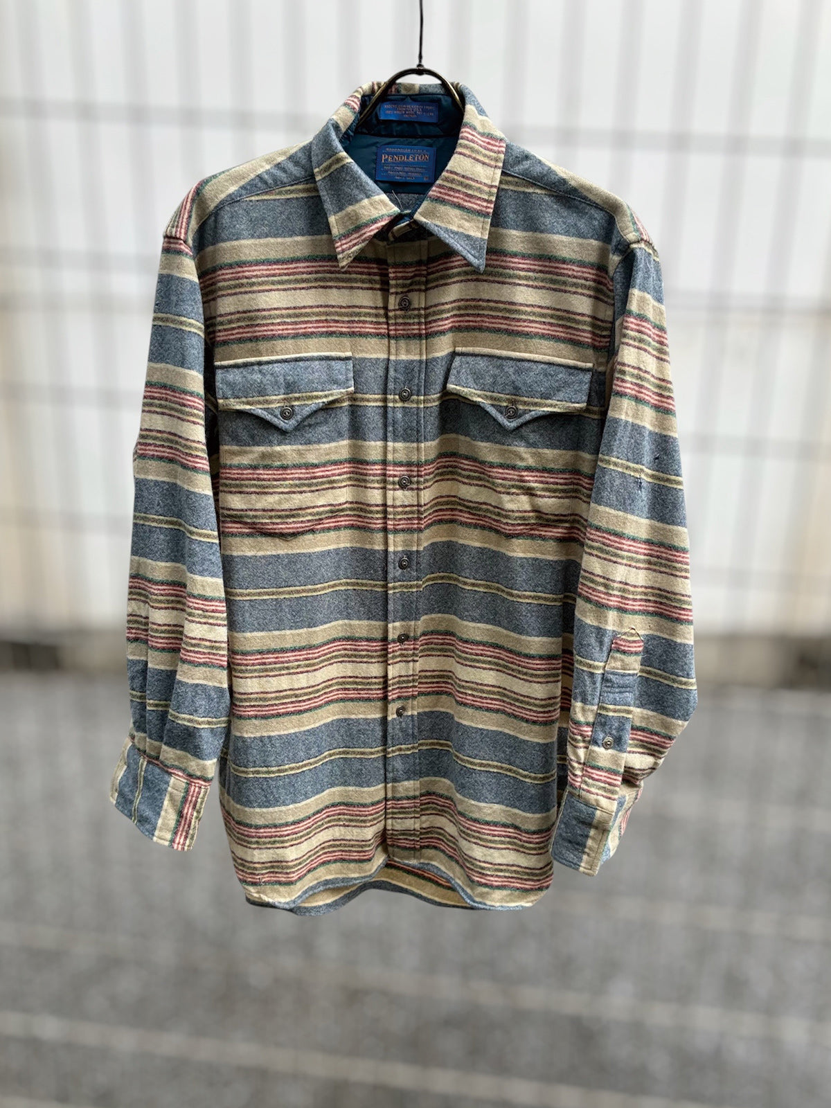 USED COLLECTION ユーズドコレクション Pendleton Wool Shirt - ASH BROWN -