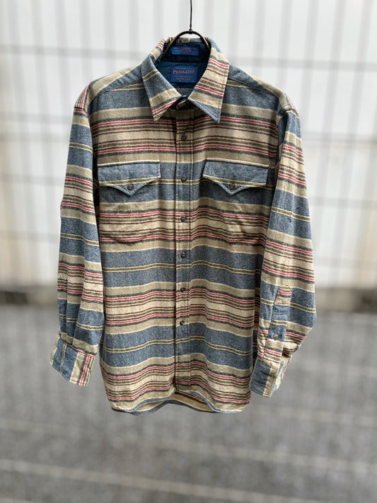 USED COLLECTION ユーズドコレクション Pendleton Wool Shirt - ASH BROWN -
