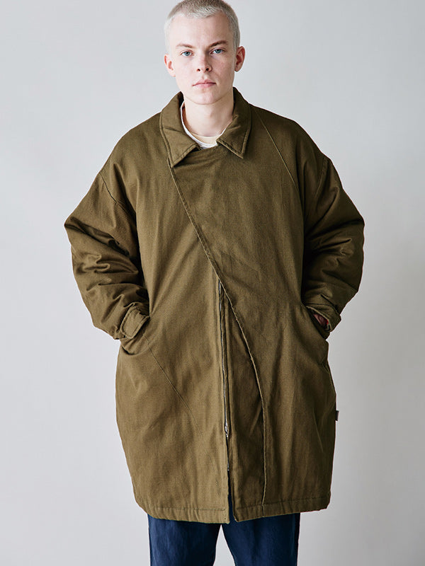 rehacer レアセル Slant Twill Mods Coat - KHAKI -