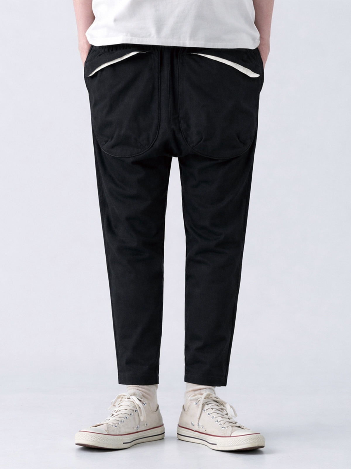 rehacer レアセル Envelope Sarouel Pants - BLACK -